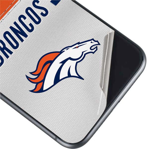 NFL Denver Broncos White Striped iPhone 11 Skin